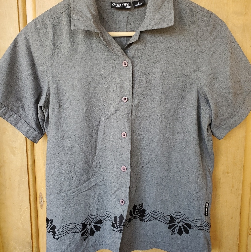 Vintage Volcom Button Up Blouse - image 1